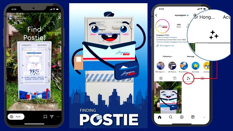 SingPost brings posting boxes to life with AR filter for 165th anniversary