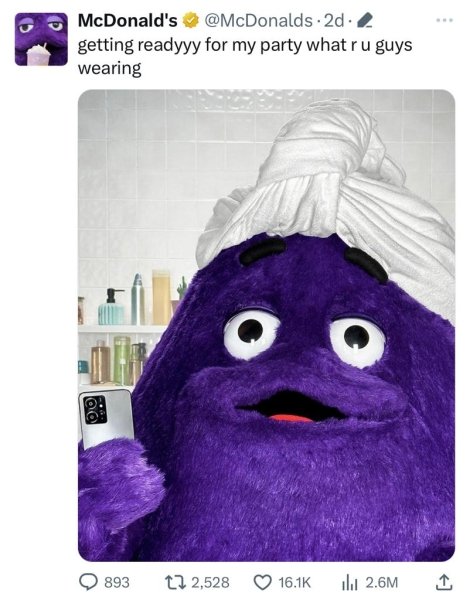 grimace twitter mcdonalds