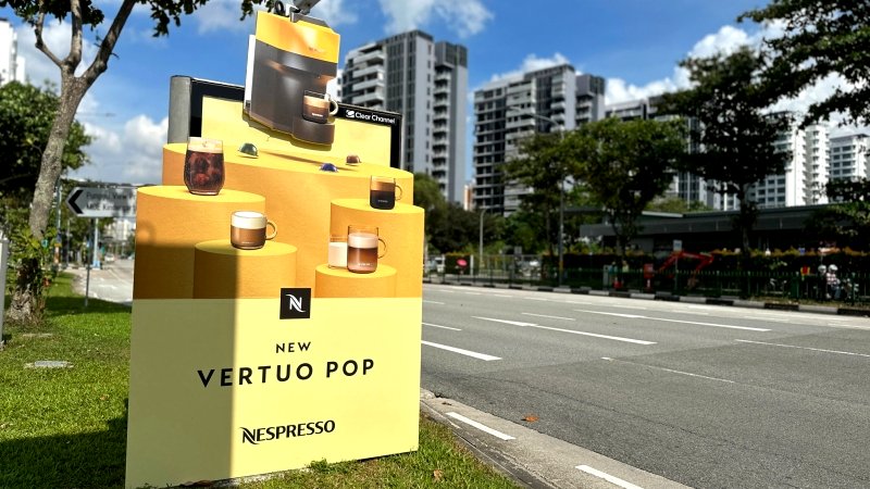 Nespresso takes Vertuo Pop launch to the streets with larger-than-life 3D campaign